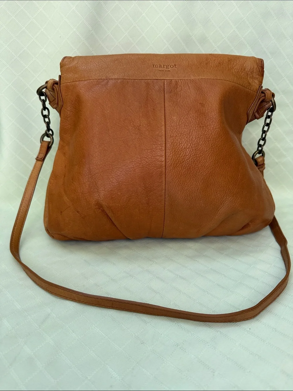 Vintage Margot New York Leather Shoulder Bag in Caramel Shoulder Bags